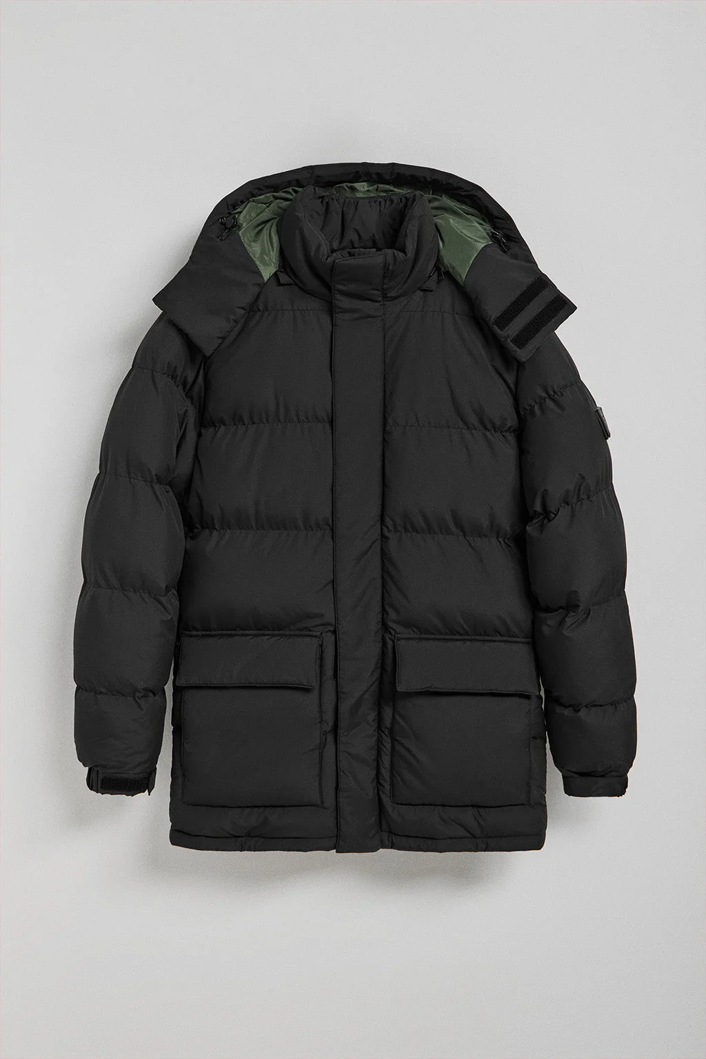 Black jacket Midtown with detachable hood and Polo Club details - Image 14