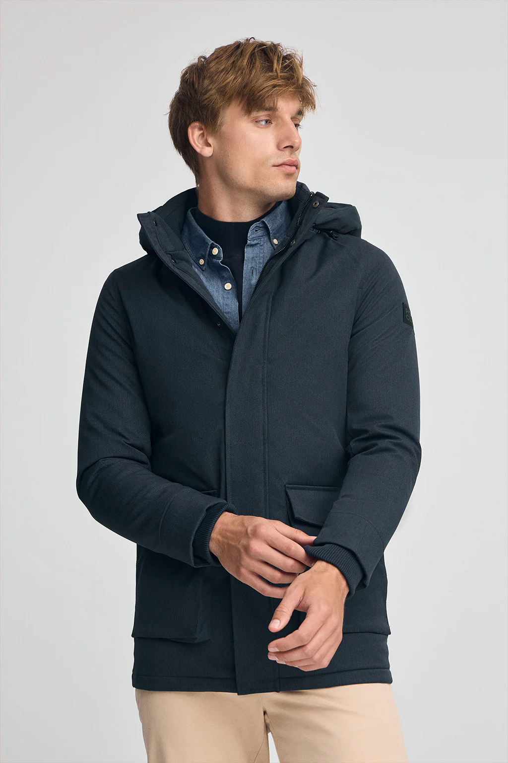Navy-blue parka Mitte with Polo Club logo - Image 2