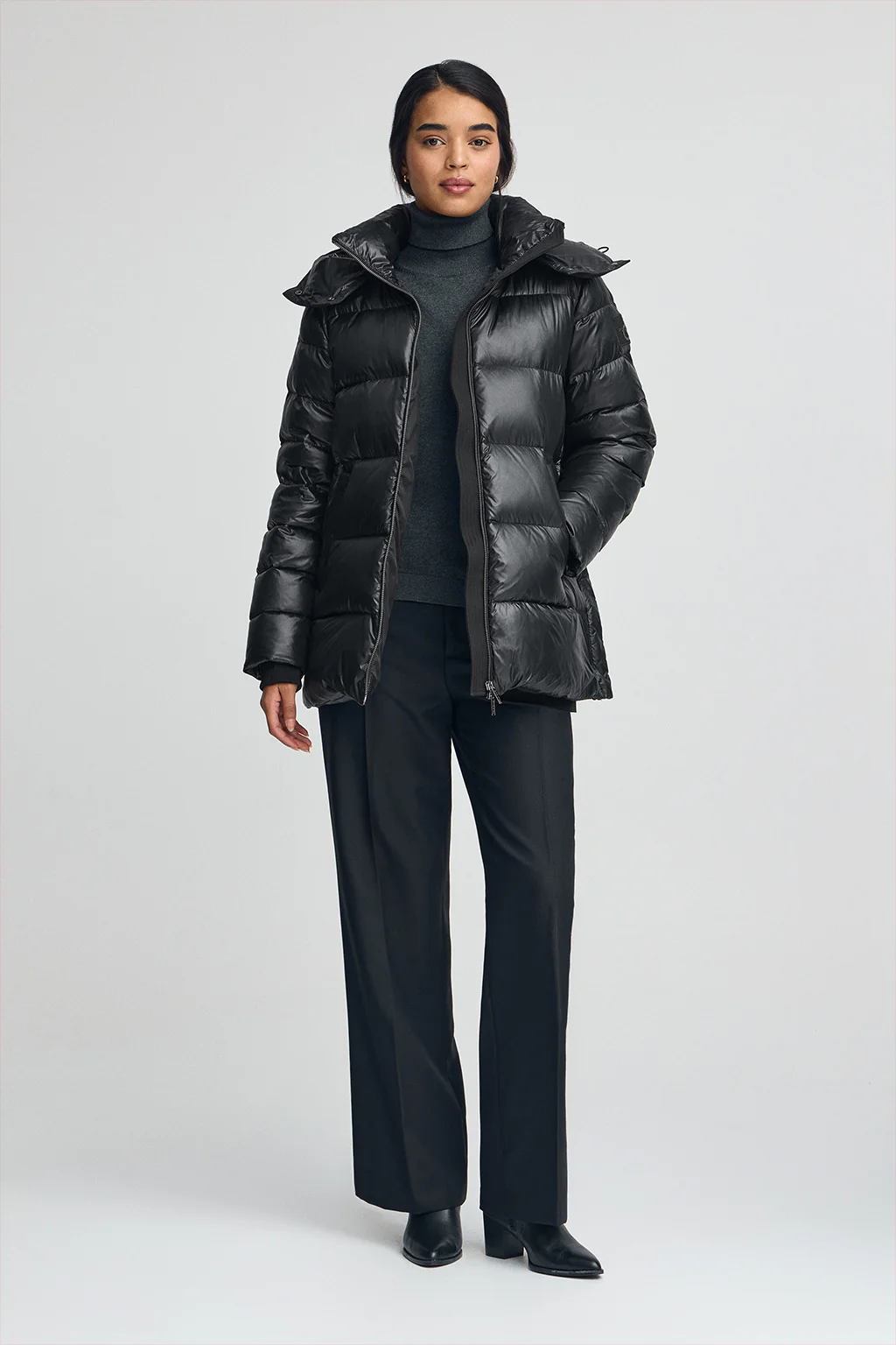 Down jacket Ofelia in black with Polo Club logo - Image 5