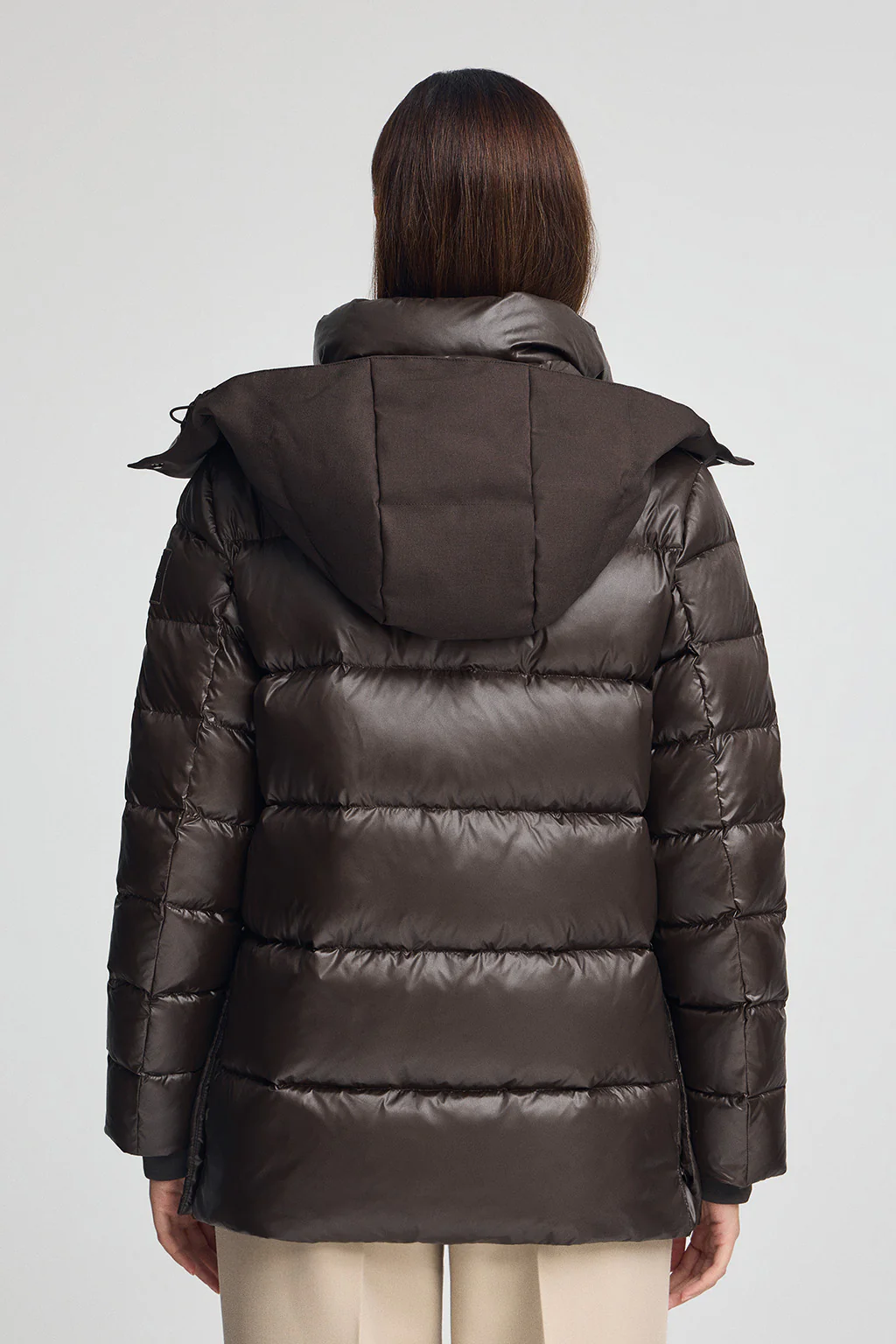 Down jacket Ofelia in brown with Polo Club logo - Image 6