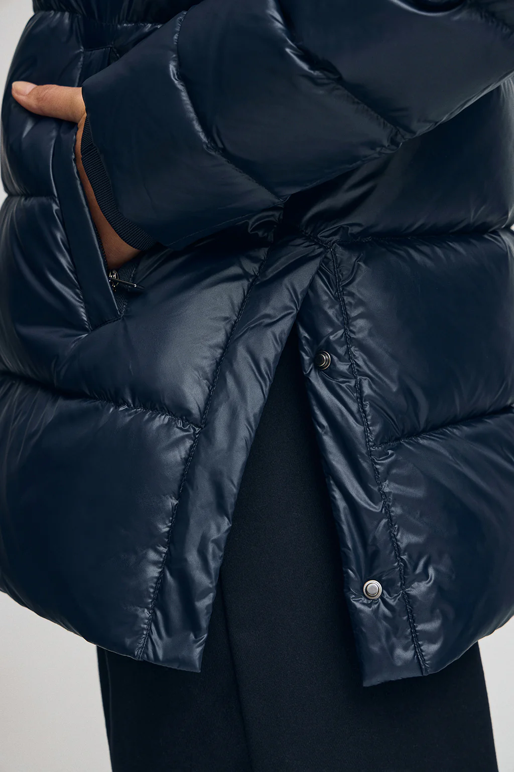 Down jacket Ofelia in navy blue with Polo Club logo - Image 4