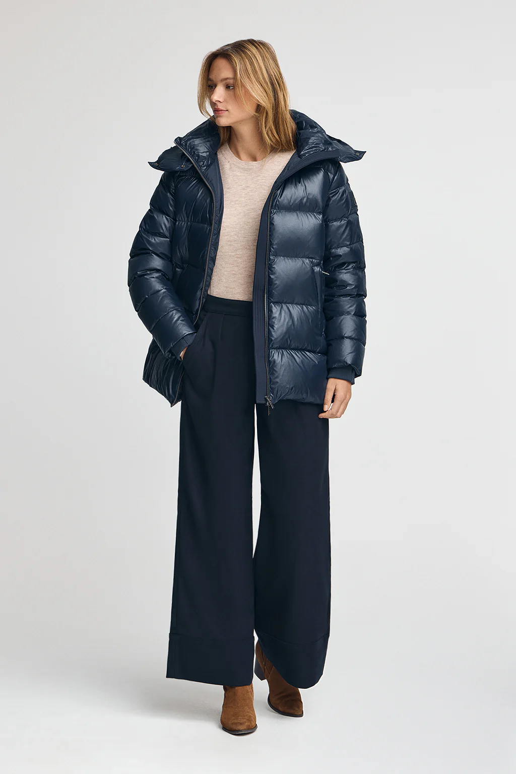 Down jacket Ofelia in navy blue with Polo Club logo - Image 5