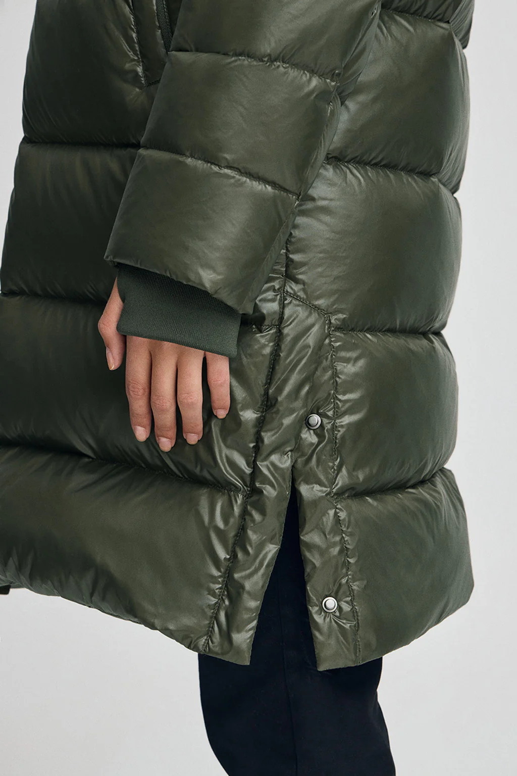 Down jacket Olena in green with Polo Club logo - Image 4