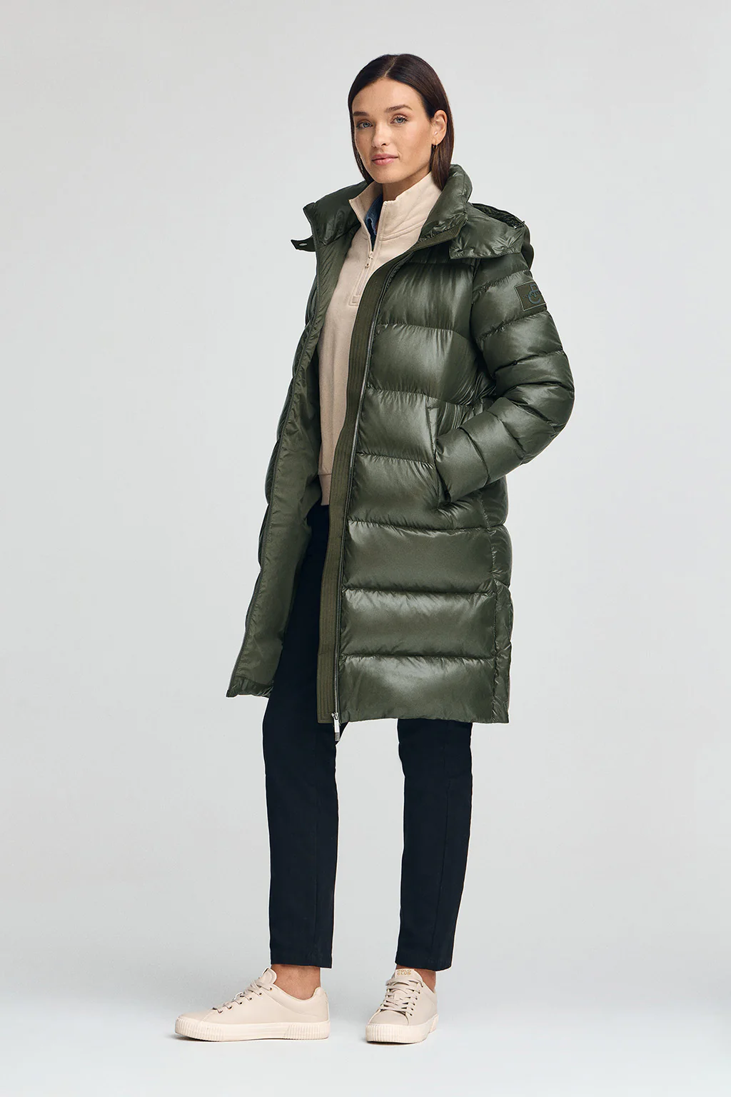 Down jacket Olena in green with Polo Club logo - Image 5