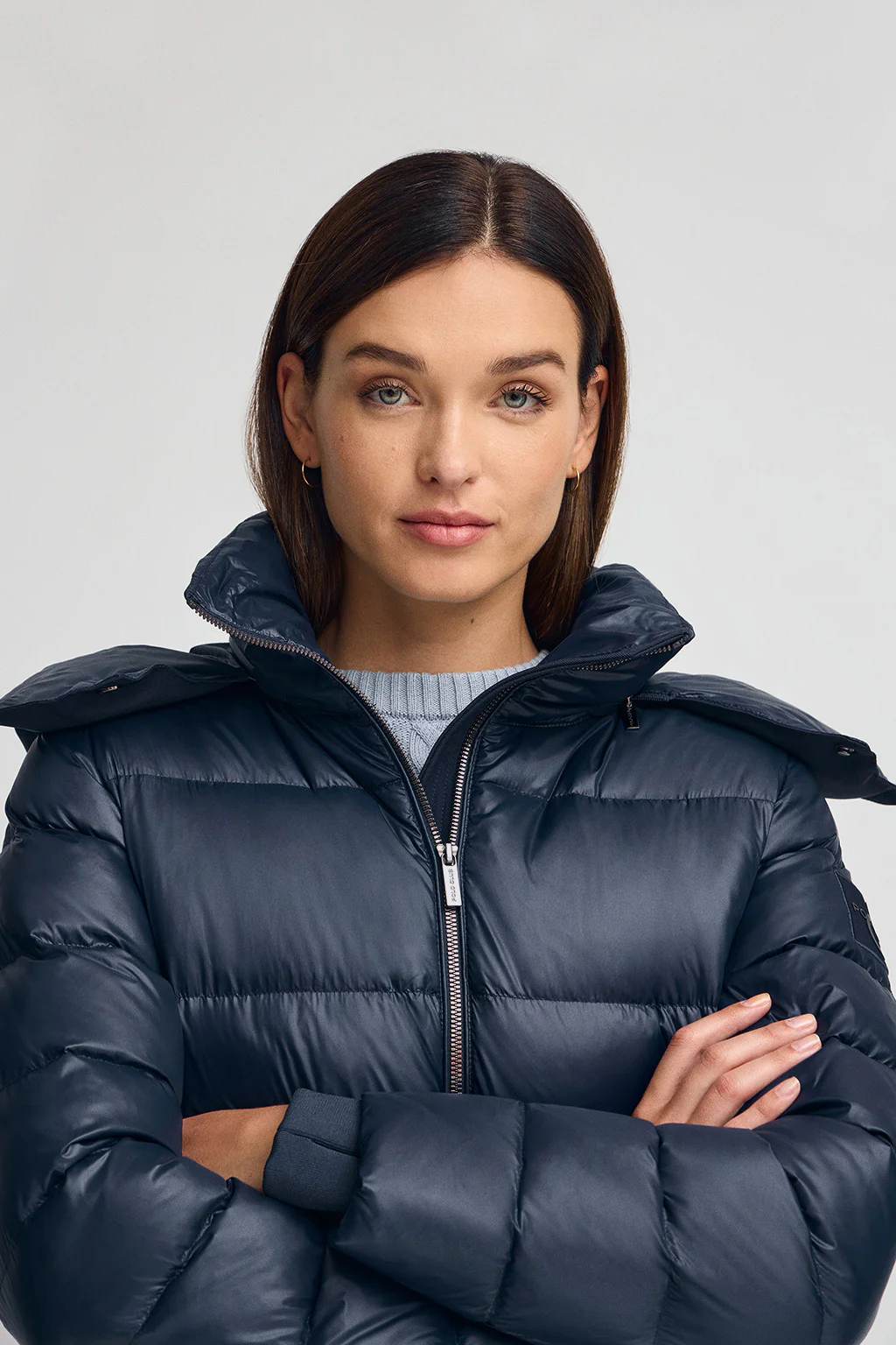 Down jacket Olena in navy blue with Polo Club logo - Image 3