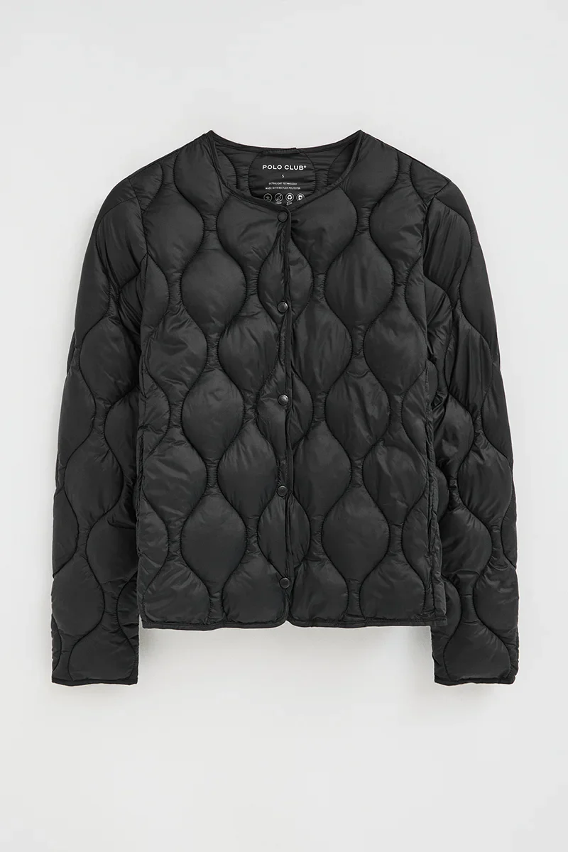 Black ultralight jacket Paloma with Polo Club logo - Image 11