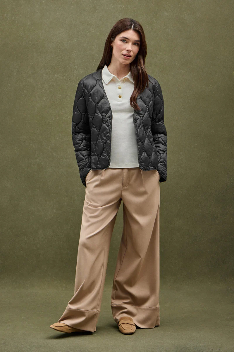 Black ultralight jacket Paloma with Polo Club logo - Image 2