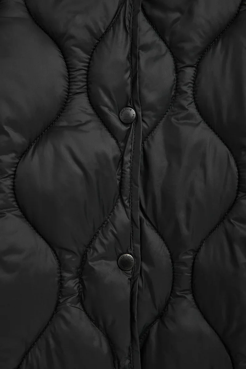 Black ultralight jacket Paloma with Polo Club logo - Image 8
