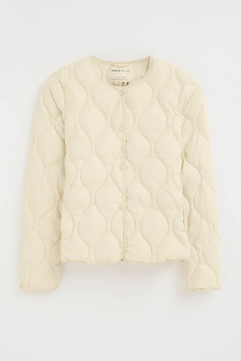 Nude ultralight jacket Paloma with Polo Club logo - Image 11