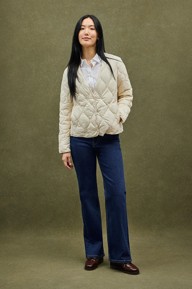 Nude ultralight jacket Paloma with Polo Club logo - Image 5