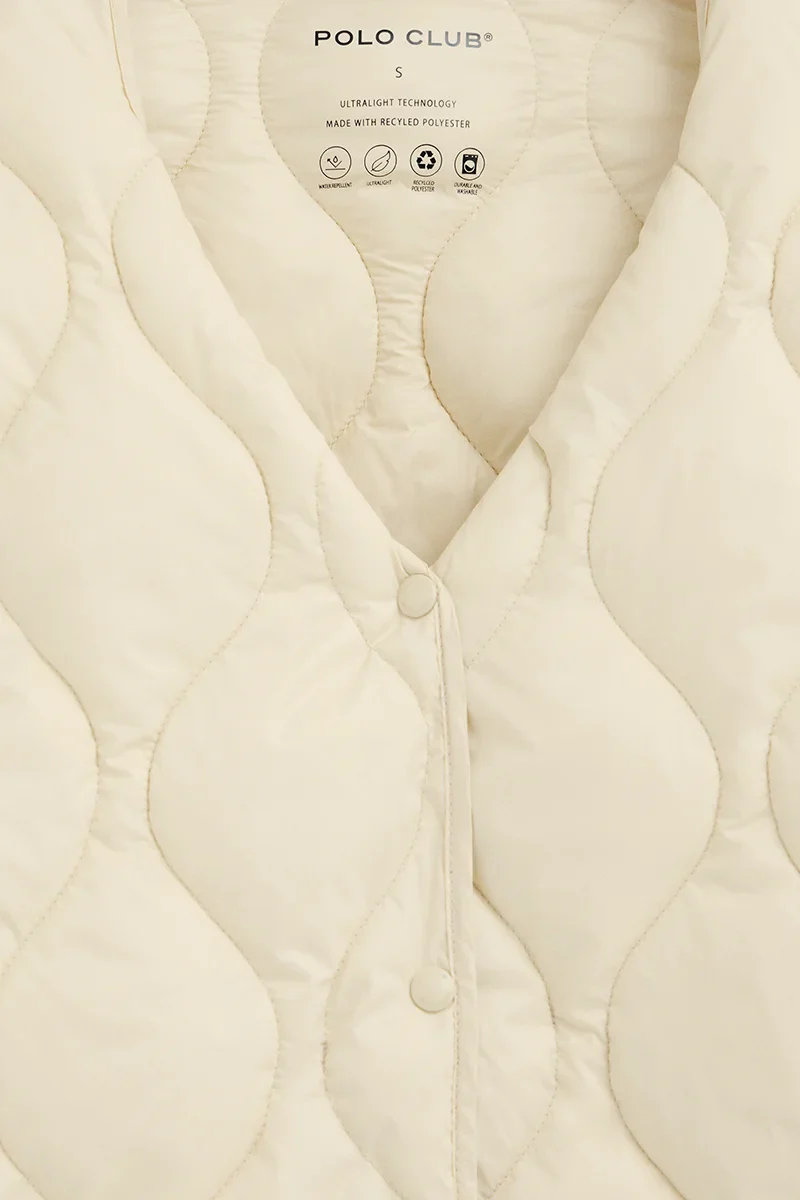 Nude ultralight jacket Paloma with Polo Club logo - Image 7