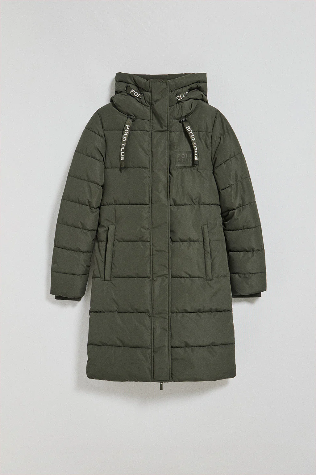 Green coat Polar with fixed hood and Polo Club details - Image 11