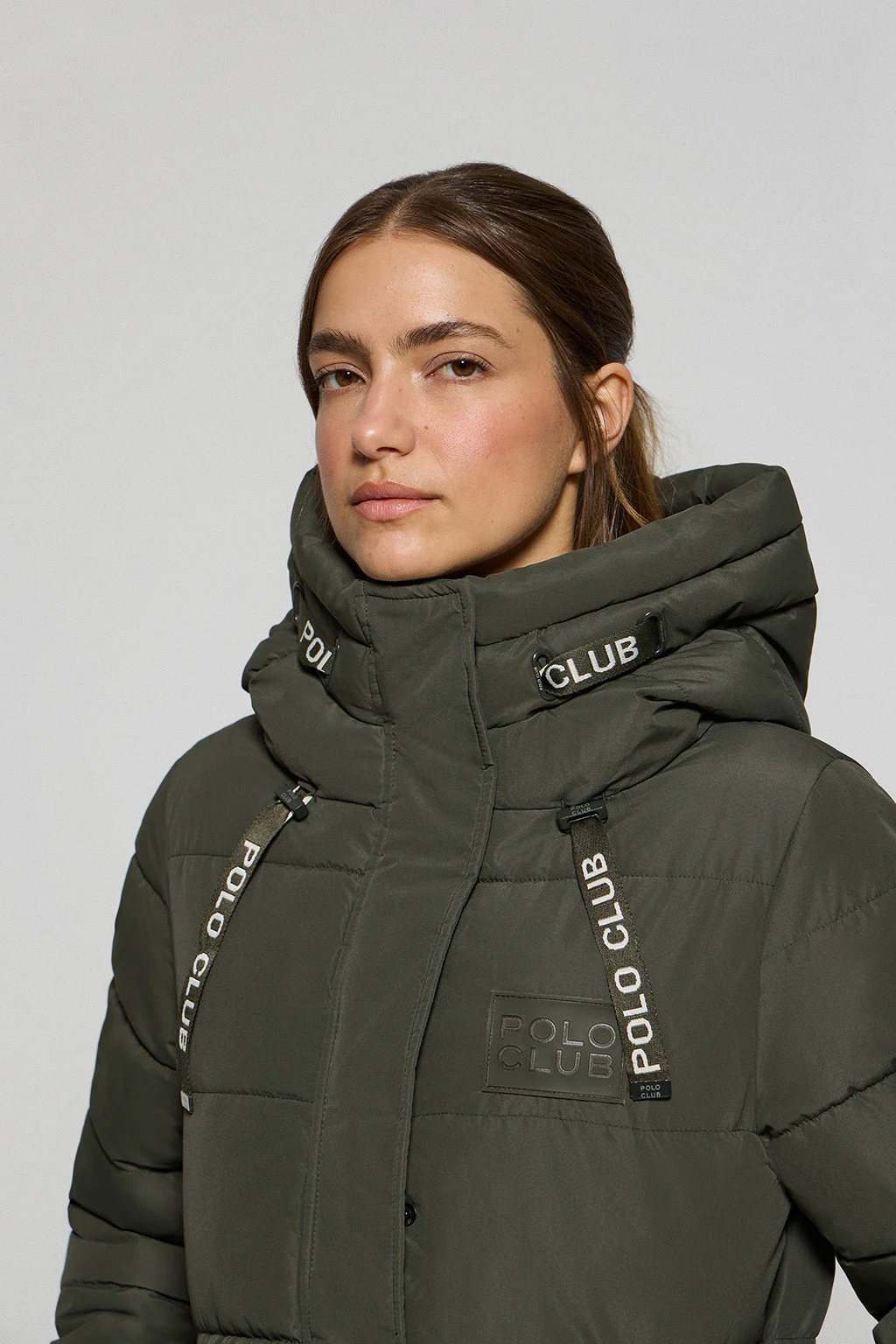 Green coat Polar with fixed hood and Polo Club details - Image 2