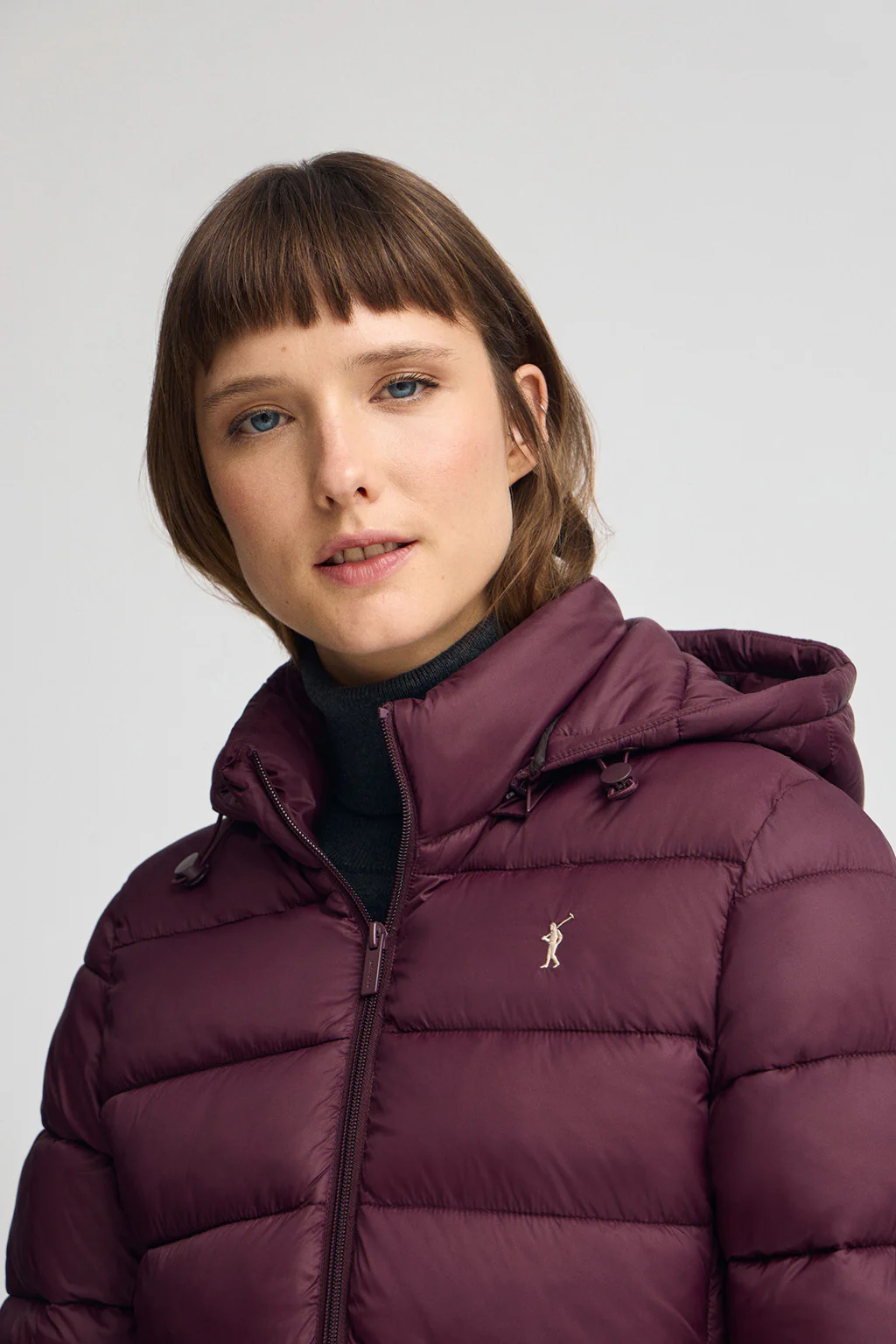 Burgundy jacket Salima Embroidery with Polo Club logo - Image 2