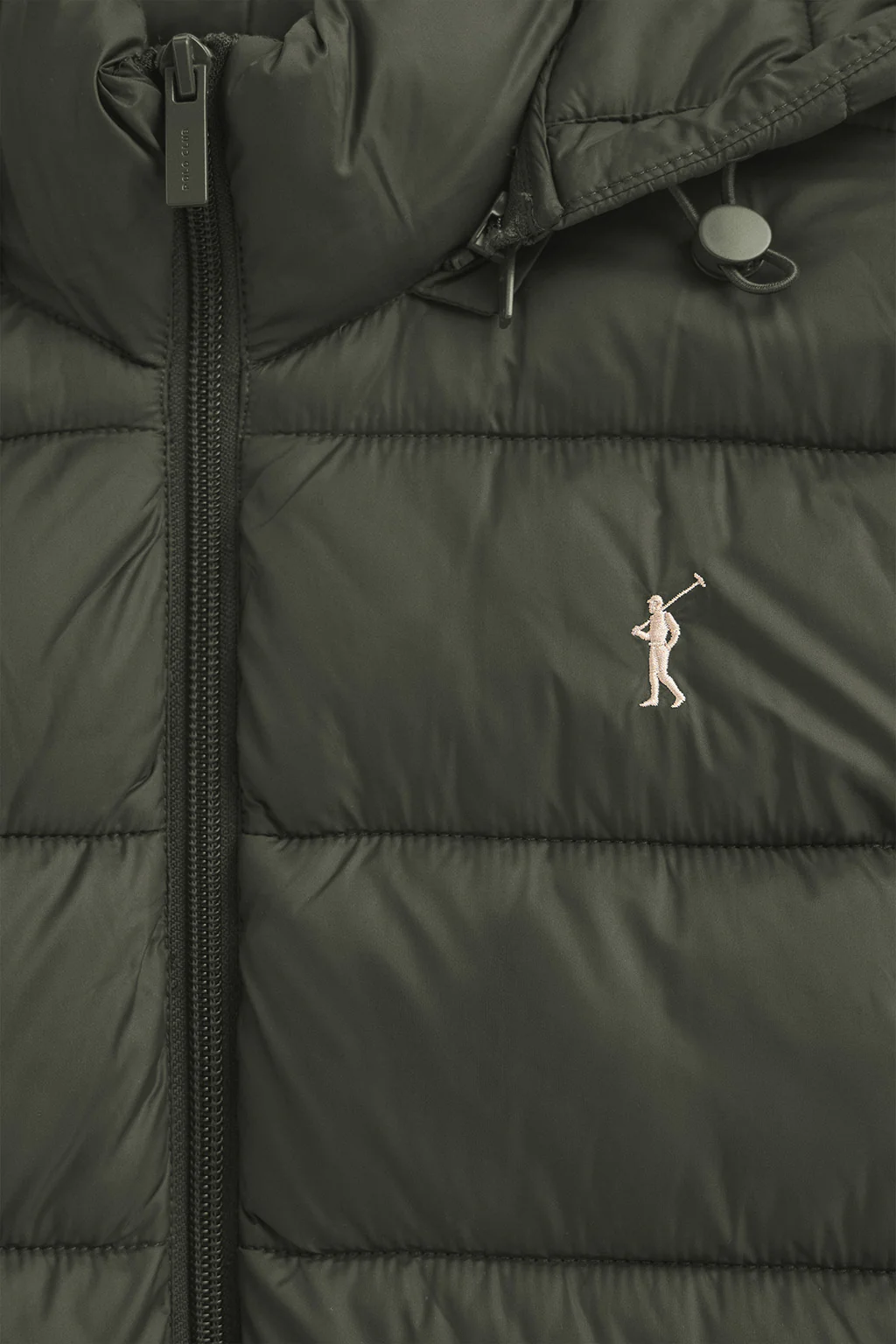 Forest-green jacket Salima Embroidery with Polo Club logo - Image 6