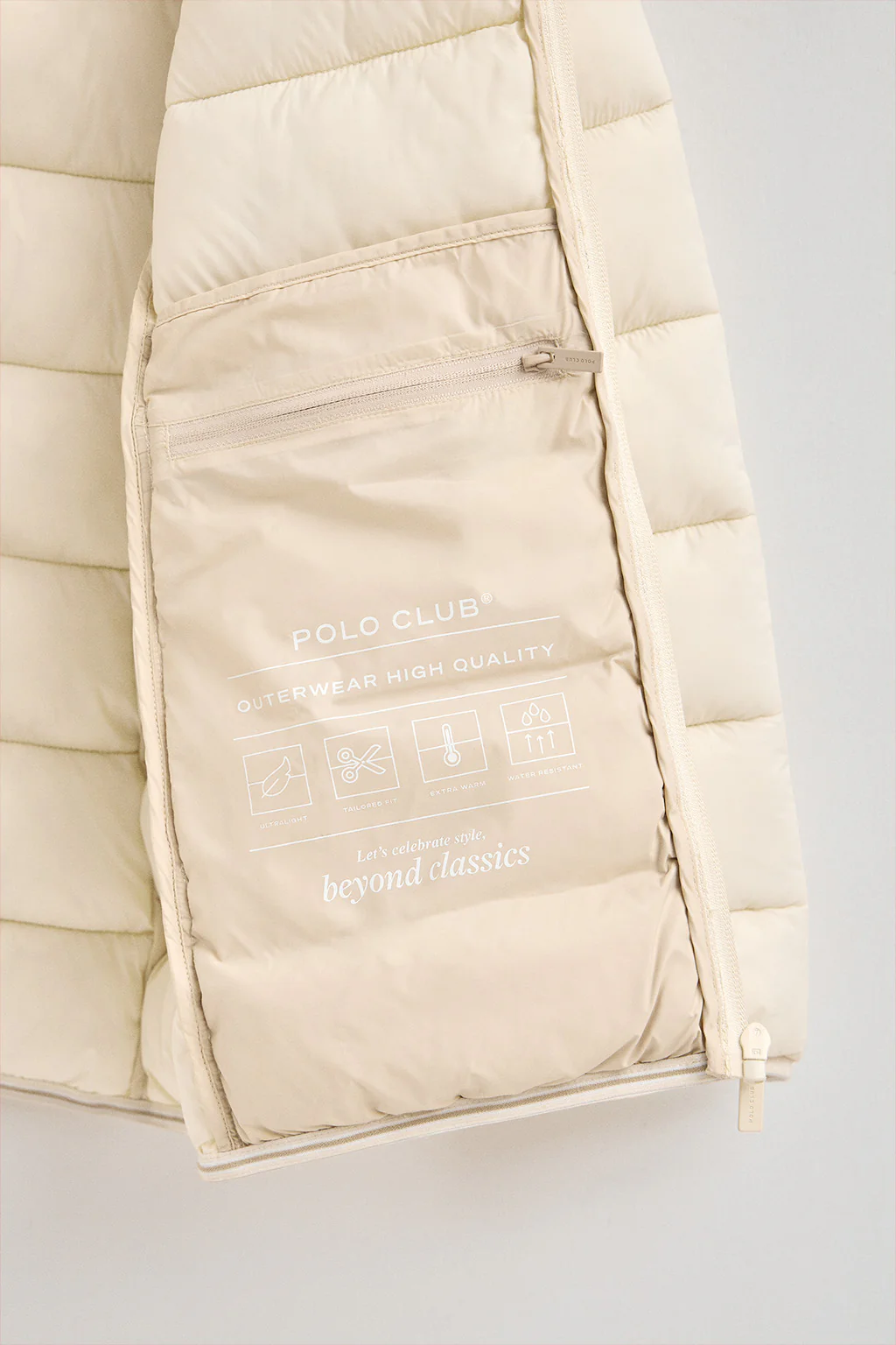 Nude jacket Salma Embroidery with Polo Club logo - Image 7