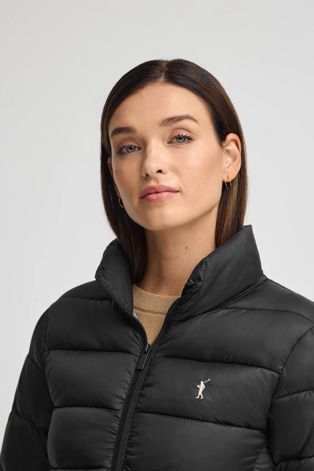 Black jacket Salma Embroidery with Rigby Go logo