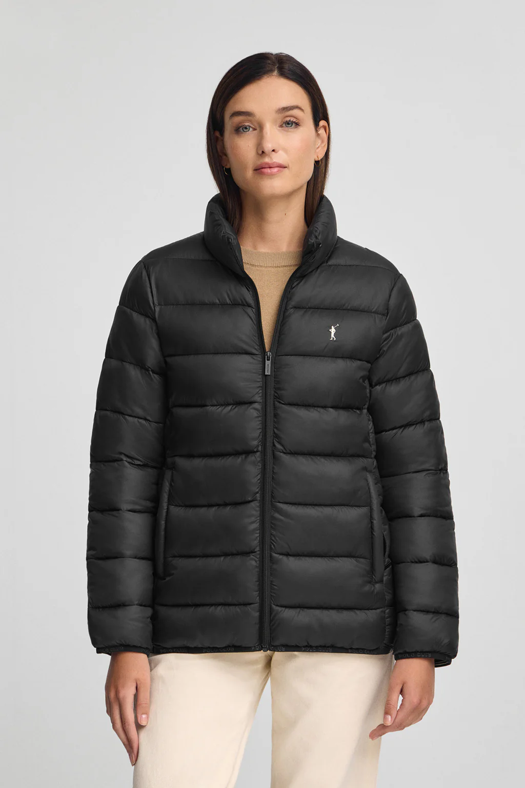 Black jacket Salma Embroidery with Rigby Go logo - Image 2