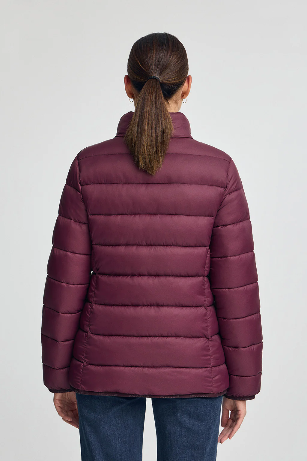 Burgundy jacket Salma Embroidery with Polo Club logo - Image 4
