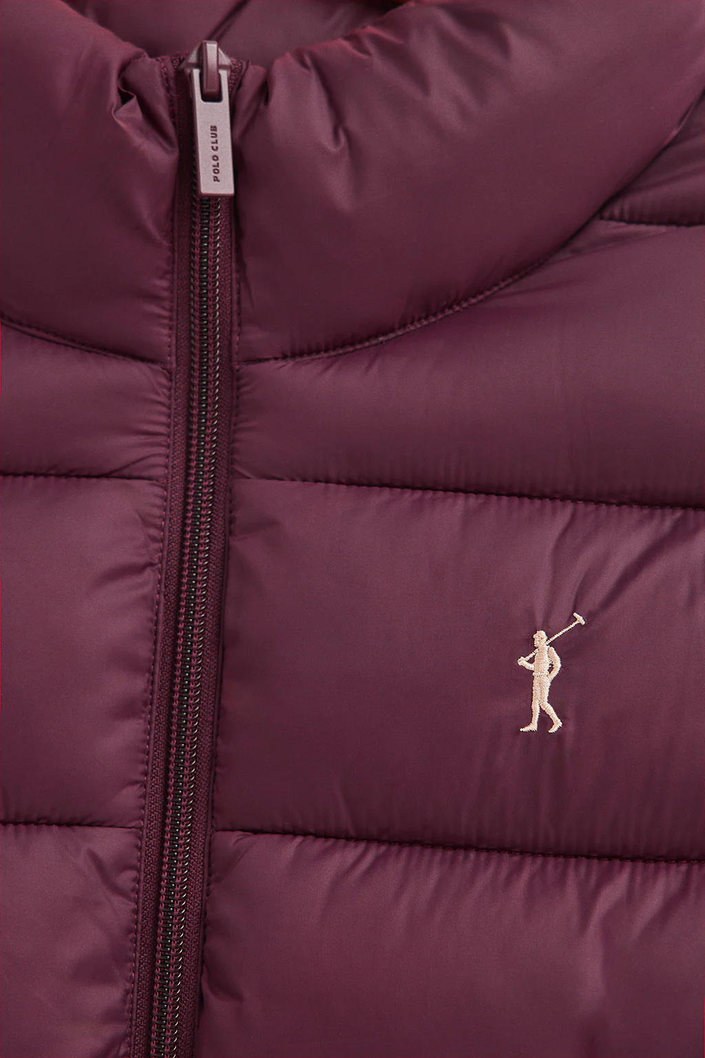 Burgundy jacket Salma Embroidery with Polo Club logo - Image 6