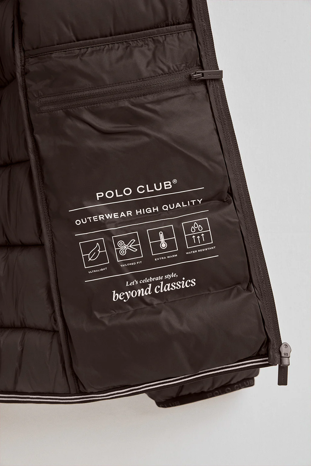Chocolate jacket Salma Embroidery with Polo Club logo - Image 7