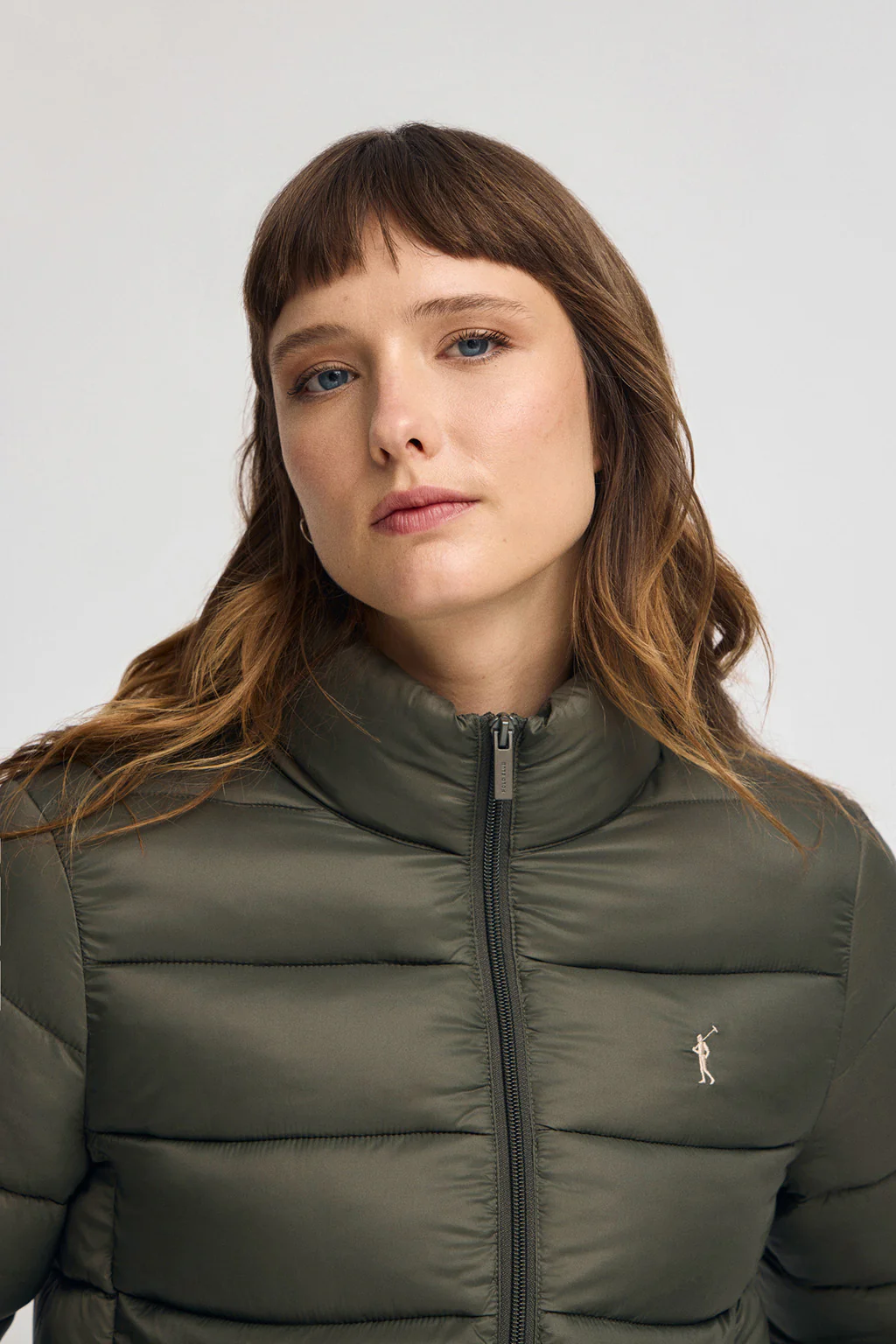 Forest-green jacket Salma Embroidery with Polo Club logo - Image 3