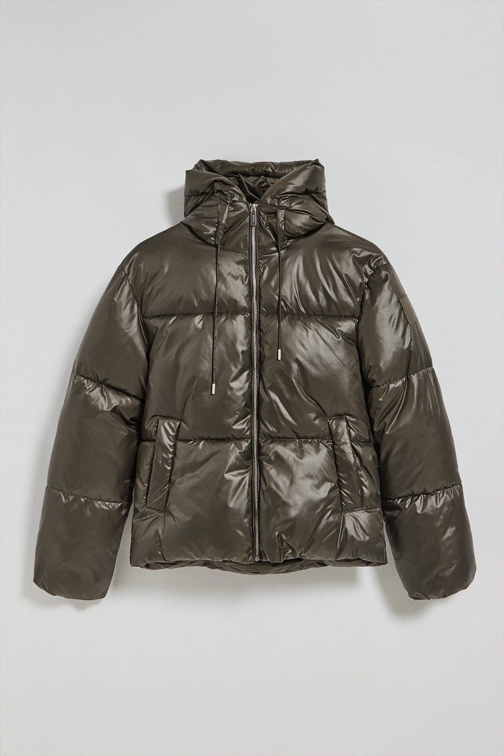 Green short puffer jacket Sidney with Polo Club details - Image 7
