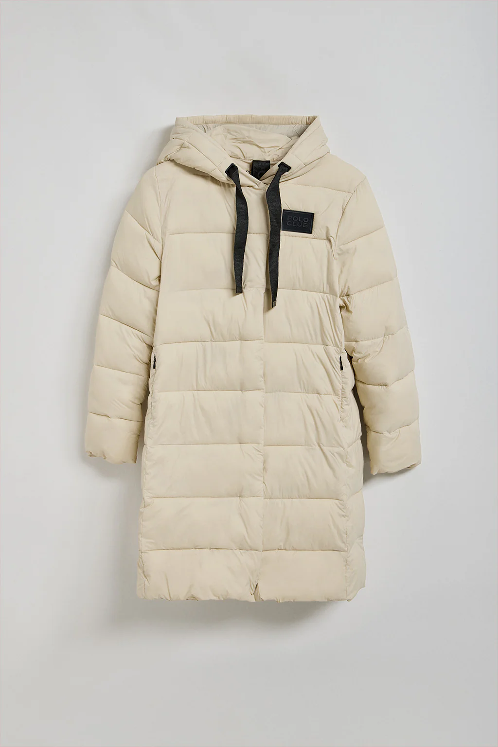 Beige coat Siena with fixed hood and Polo Club details - Image 6
