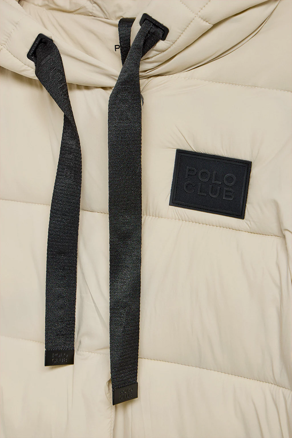 Beige coat Siena with fixed hood and Polo Club details - Image 8