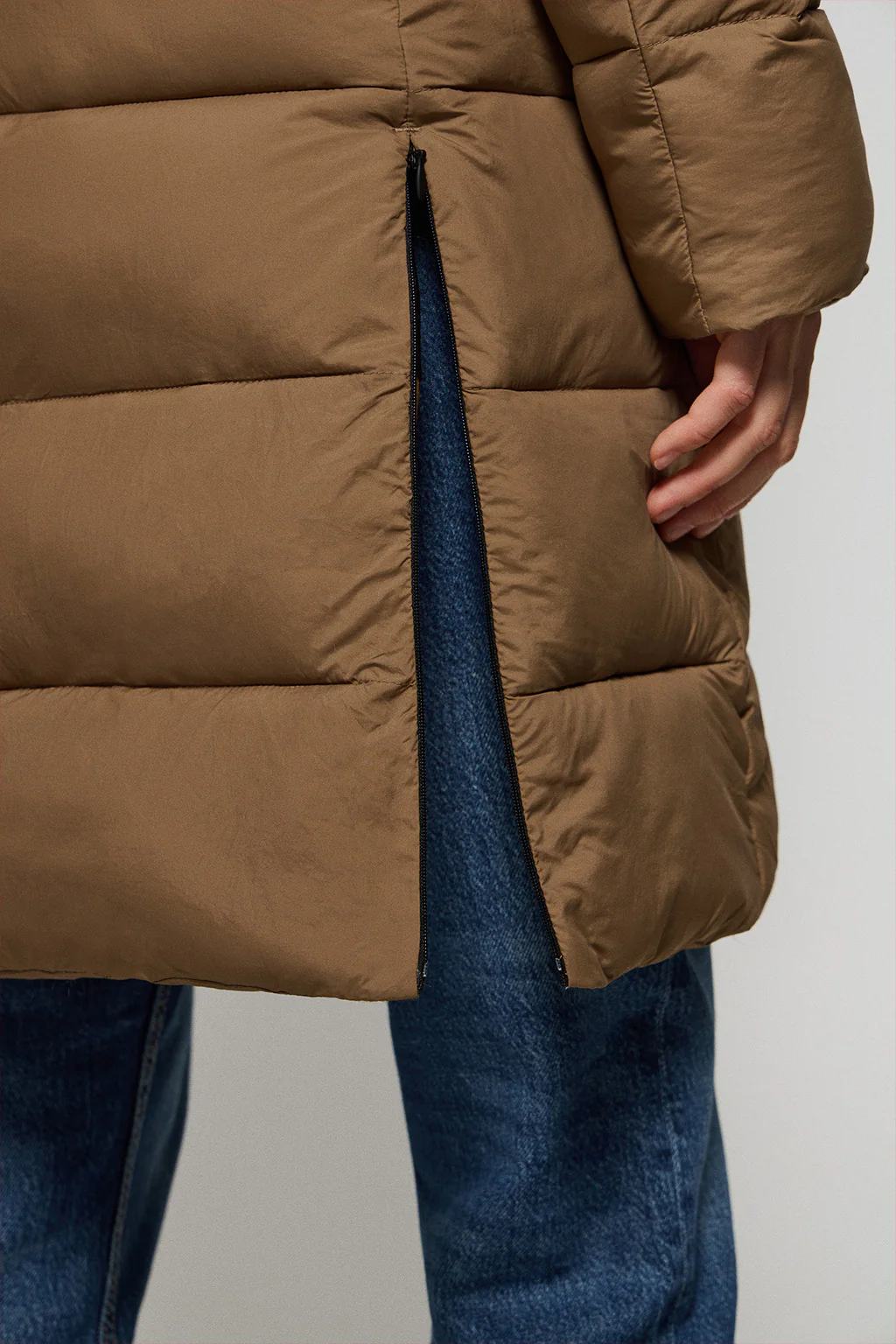 Brown coat Siena with fixed hood and Polo Club details - Image 5