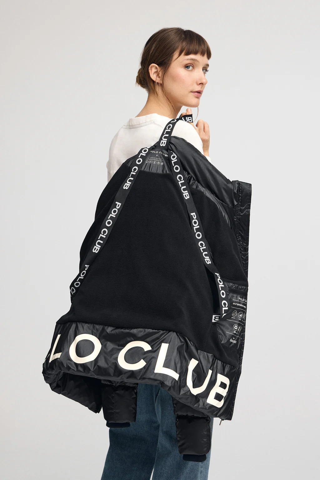 Black jacket Silvon with Polo Club logo - Image 5