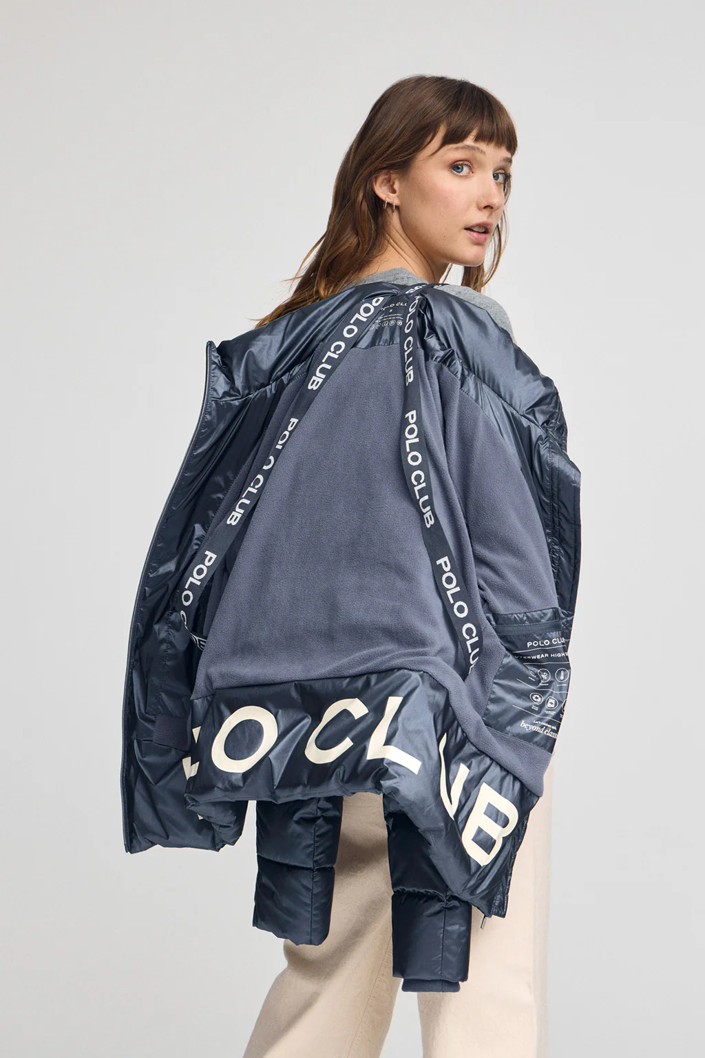 Blue jacket Silvon with Polo Club logo - Image 4