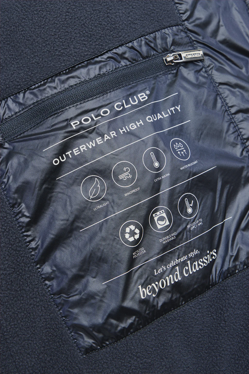 Blue coat Silvon with Polo Club logo - Image 8