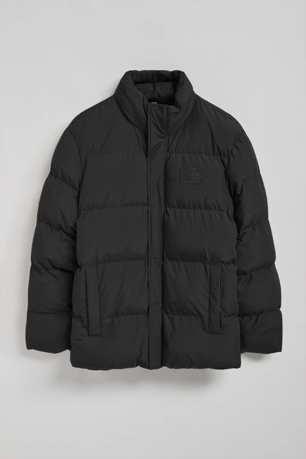 Black puffer jacket Slope with Polo Club details - Image 12