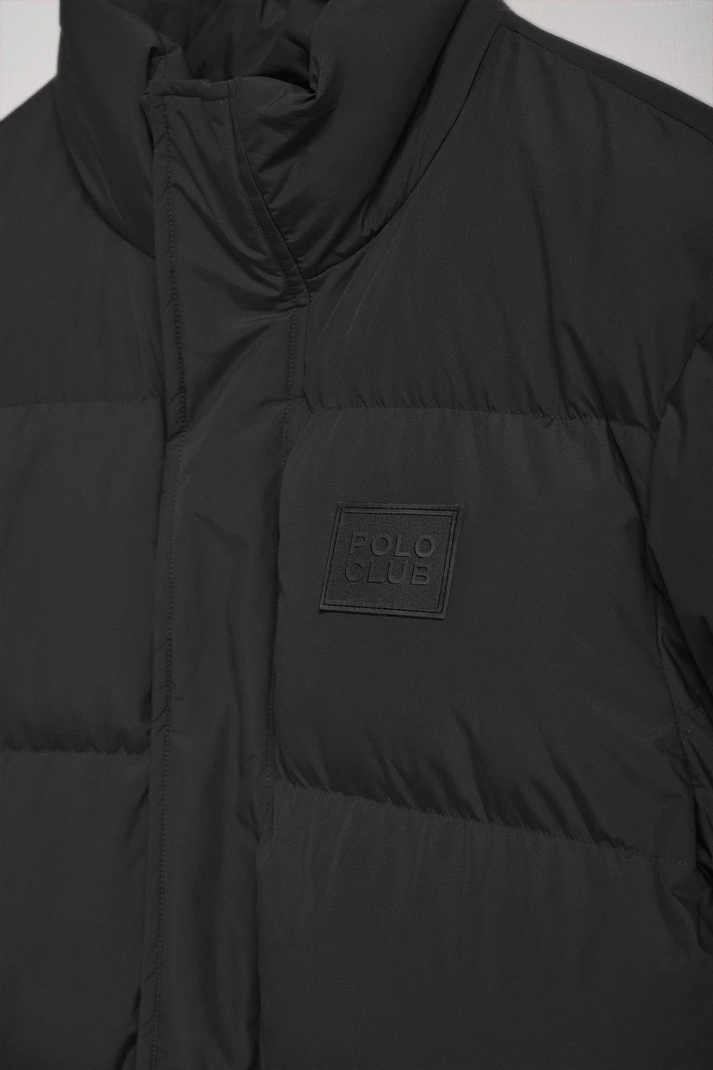 Black puffer jacket Slope with Polo Club details - Image 8