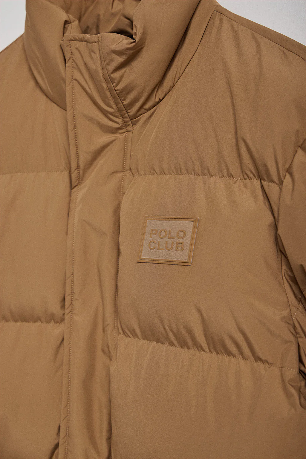 Camel puffer jacket Slope with Polo Club details - Image 10