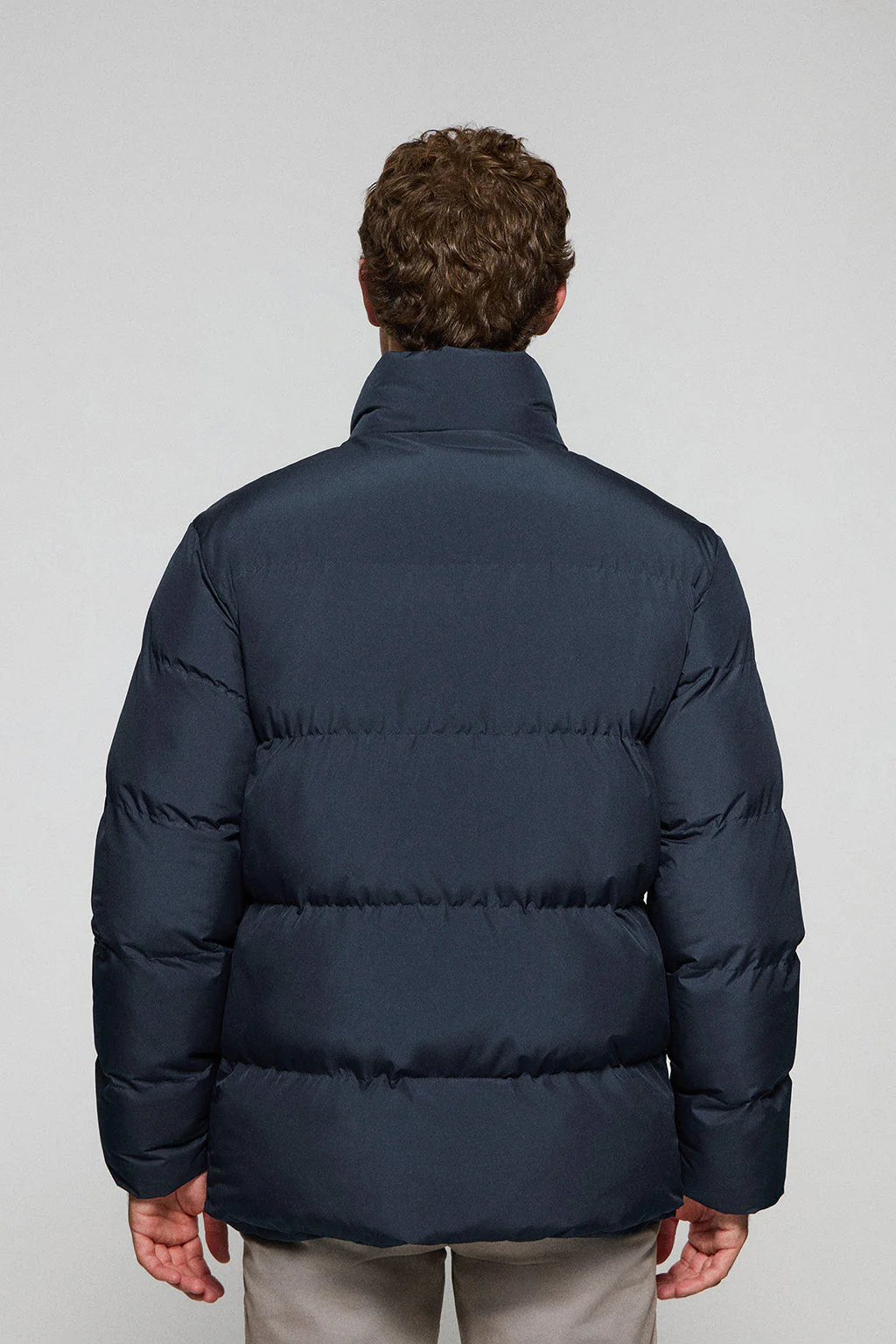 Navy-blue puffer jacket Slope with Polo Club details - Image 8