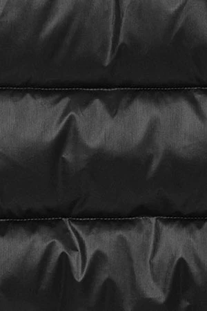 Black glitter-effect short coat Snow with fixed hood and Polo Club details - Image 12