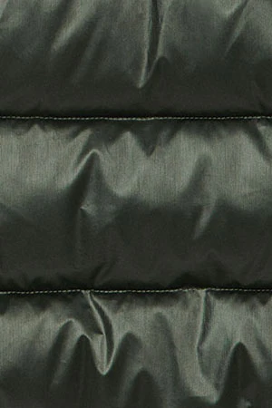 Green glitter-effect short coat Snow with fixed hood and Polo Club details - Image 11