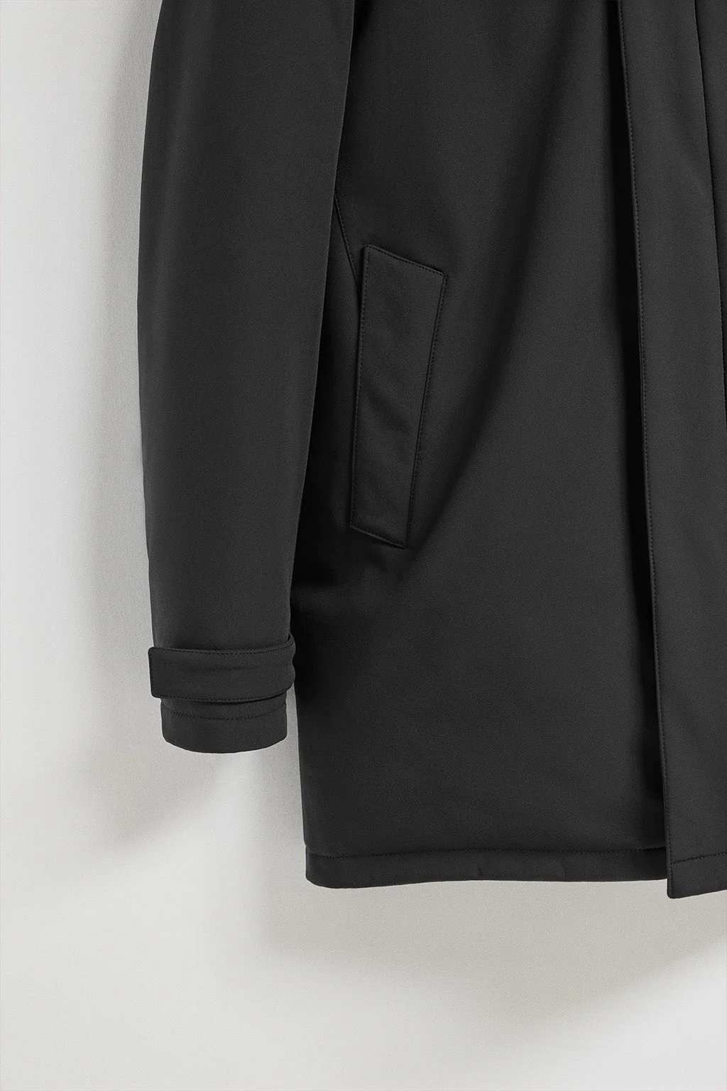 Navy-blue classic coat Soho with detachable hood and Polo Club details - Image 10