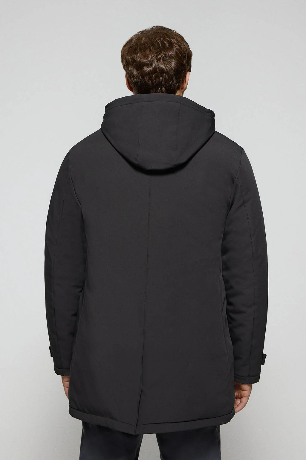 Navy-blue classic coat Soho with detachable hood and Polo Club details - Image 7