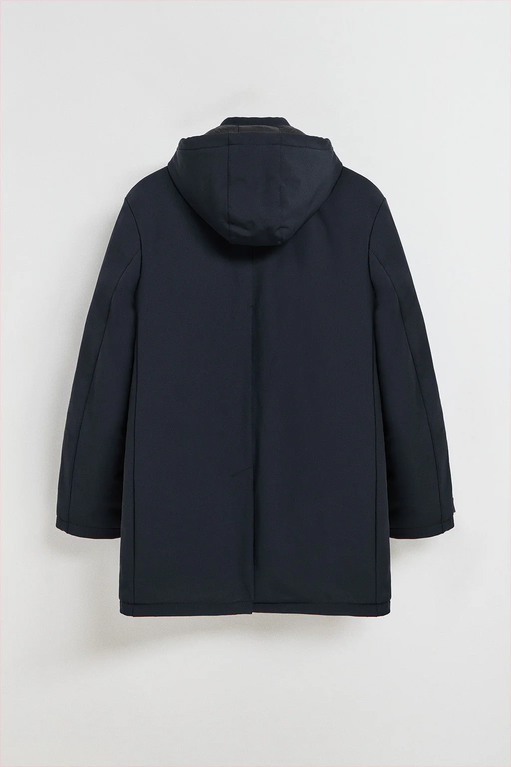 Navy-blue classic coat Soho with detachable hood and Polo Club details - Image 11