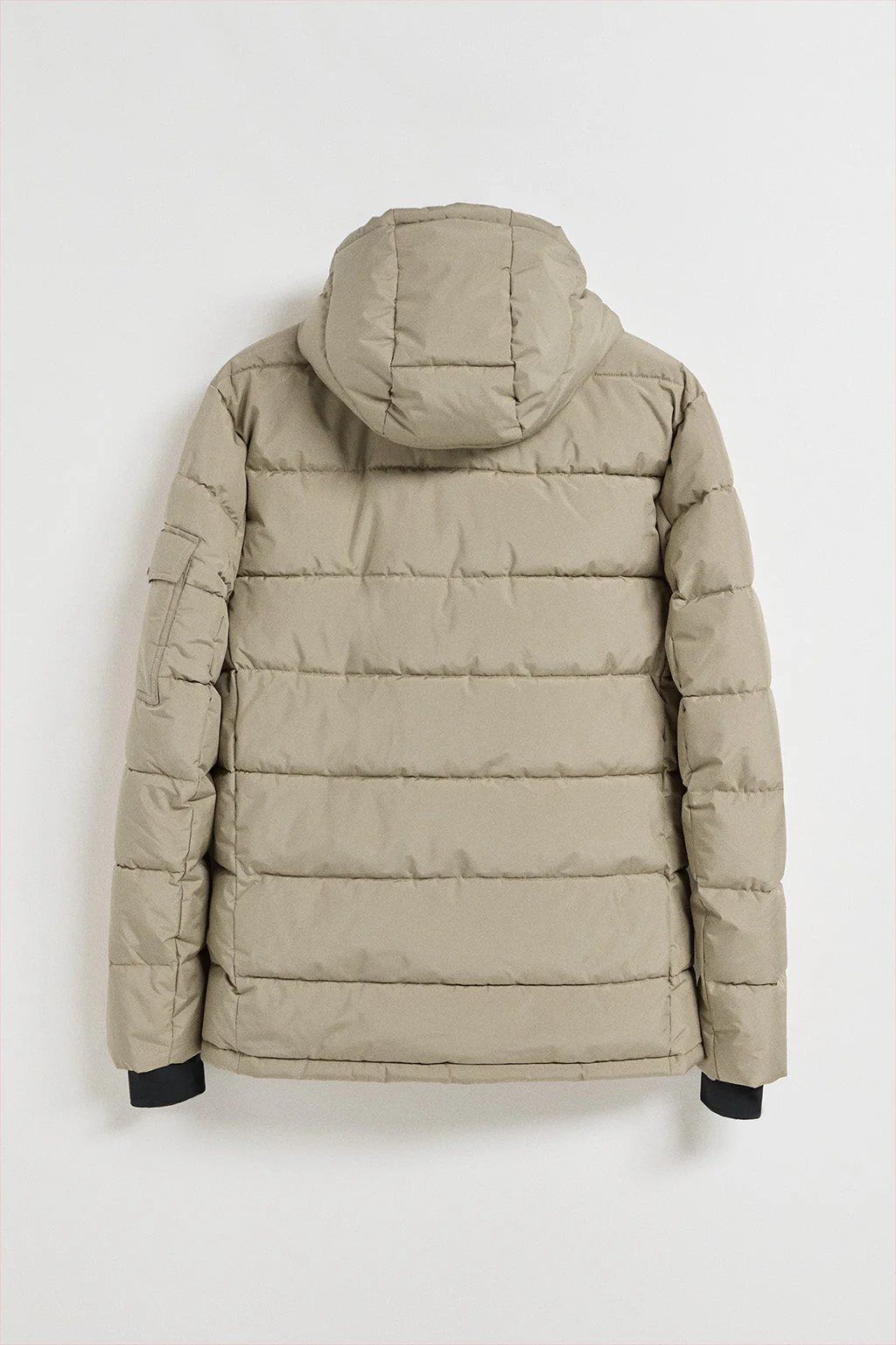 Beige puffer jacket St Moritz with fixed hood and Polo Club details - Image 12
