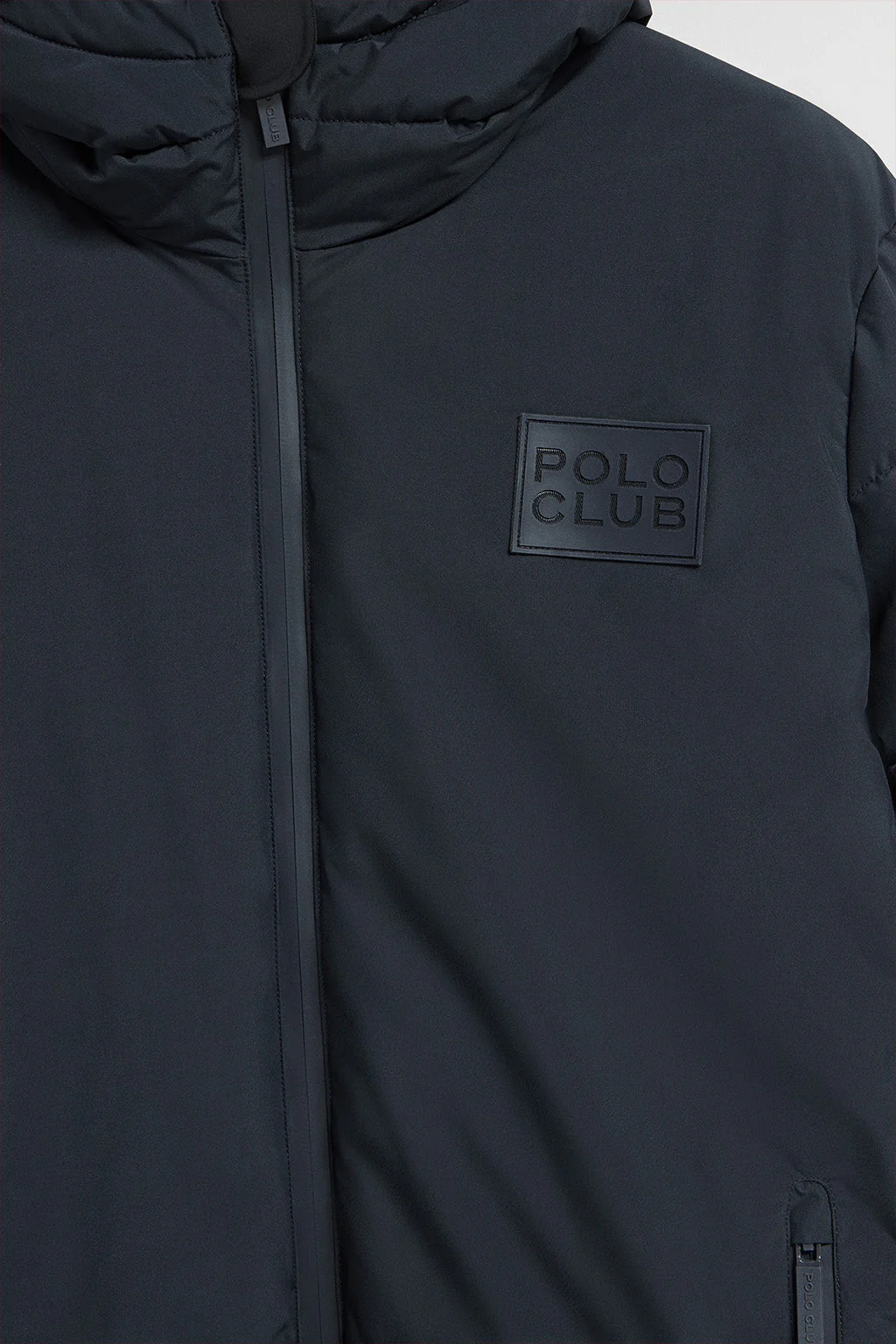 Navy-blue puffer jacket St Moritz with fixed hood and Polo Club details - Image 11