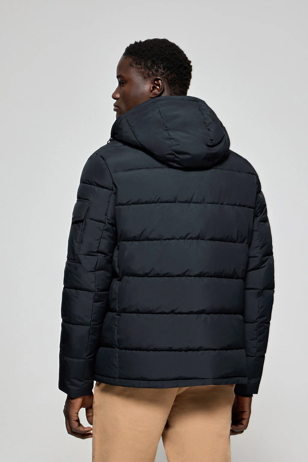 Navy-blue puffer jacket St Moritz with fixed hood and Polo Club details - Image 9