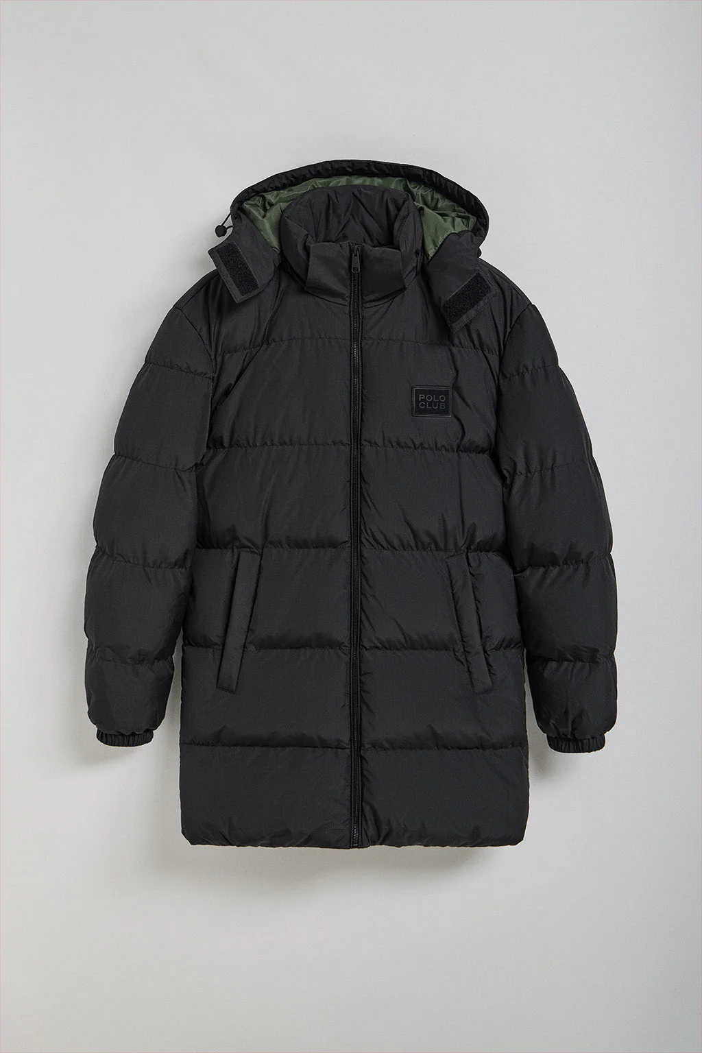 Black coat Staten with detachable hood and Polo Club details - Image 12