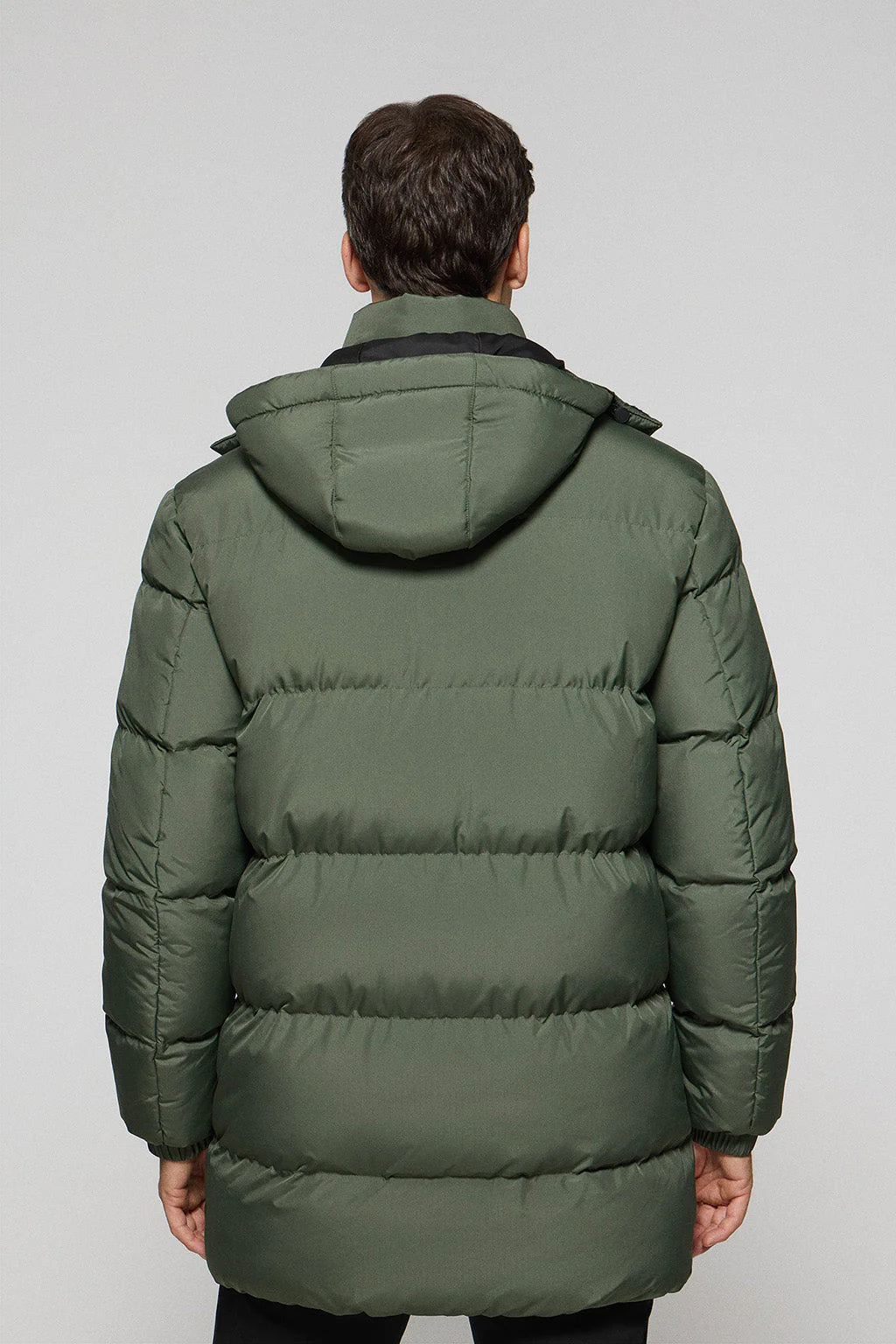 Khaki coat Staten with detachable hood and Polo Club details - Image 7