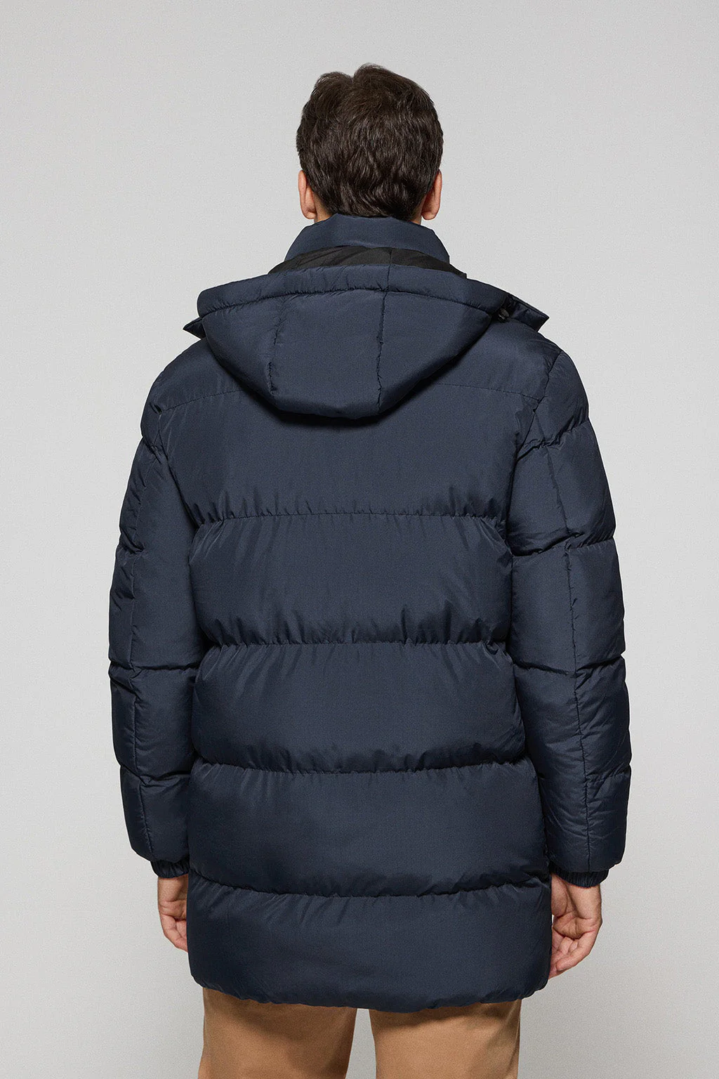Navy-blue coat Staten with detachable hood and Polo Club details - Image 6