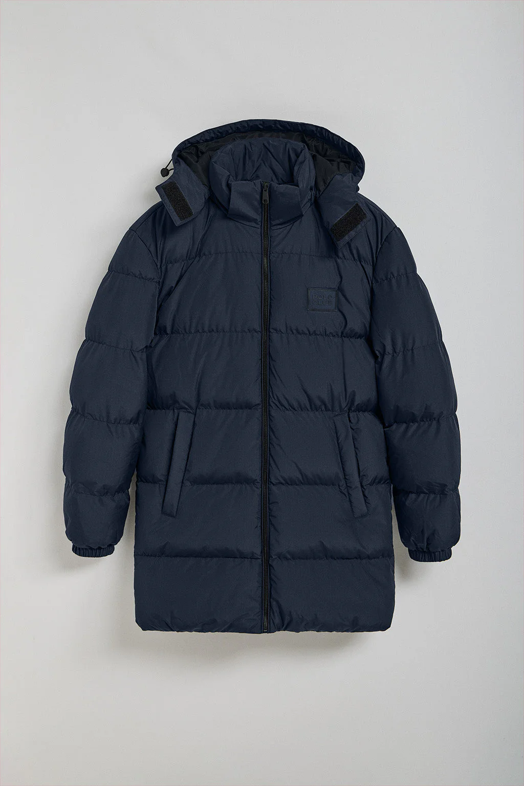 Navy-blue coat Staten with detachable hood and Polo Club details - Image 7