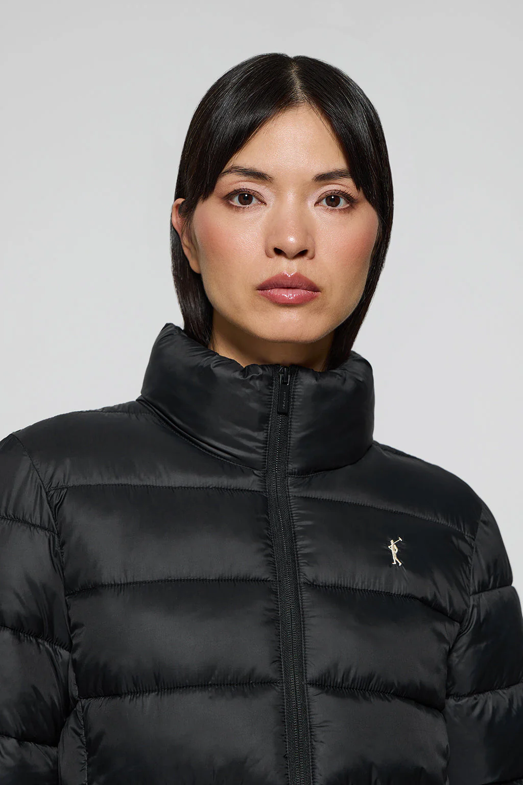 Black ultralight jacket Susanne with Rigby Go embroidery - Image 2